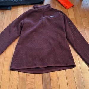 Purple Patagonia Quarter Zip , L.